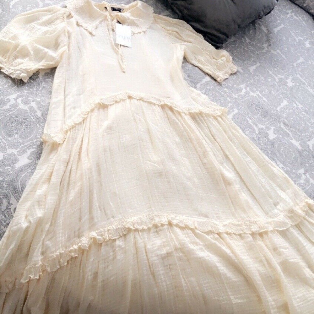 Zara Tiered Midi Dress - Picture 15 of 16